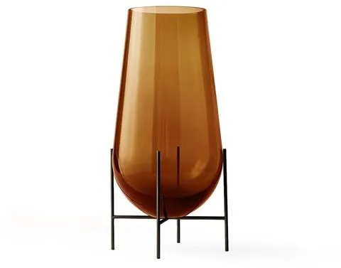 Audo Echasse Vas Liten Bärnsten/ Bronsad Mässing